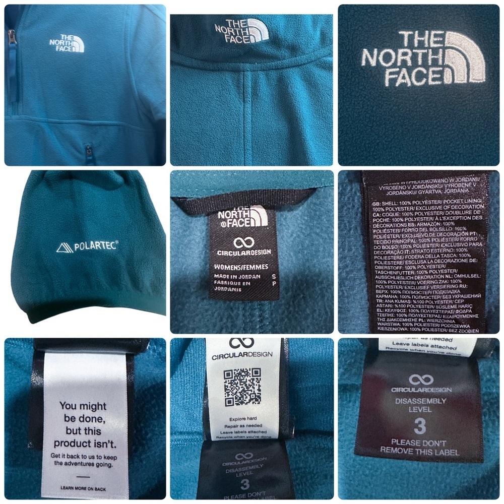 The North Face Women’s Polartec Half-Zip Fleece Jacket Size S - Picture 8 of 11
